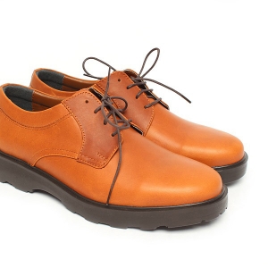 tan leather comfort fit casual oxford shoes