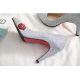 Women's Glitter Silver Pointed Toe Red Lip Stiletto High Heels Pumps US5-US10 (EU35-EU42)