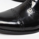 Men's Cap Toe Black Leather Closed Lacing Oxford Dress Shoes US6.5 - US10