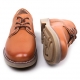 Men's Brown Round Toe Padding Entrance Oxford Casual Shoes
