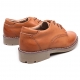 Men's Brown Round Toe Padding Entrance Oxford Casual Shoes