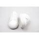 Men's White platform Padding Entrance White Line Canvas Fashion Sneakers