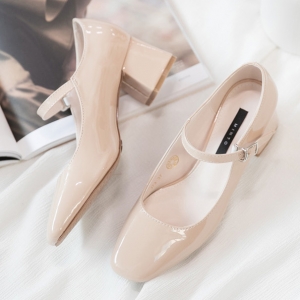 https://what-is-fashion.com/5836-45112-thickbox/women-s-beige-square-toe-front-belt-strap-block-med-heel-mary-jane-pumps.jpg