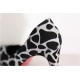 Women's Pointed Toe Giraffe Pattern Glitter Silver High Heel Pumps
