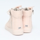 Women's Pink Increase Height Hidden Wedge Insole High Top Shoes﻿﻿