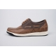 Men's Brown Increase Height Hidden Insole Boat Shoes