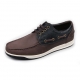 Men's Dark Brown Increase Height Hidden Insole Boat Shoes