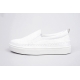 Men's White Platform Slip On Fabric white Loafer Sneakers