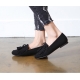 Women's Double Layer Fringe Tassel Low Heel Loafer Shoes