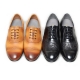 Men's Wing Tip Two Tone Black Leather Formal Eyelet Lace Up Dress Oxford Shoes