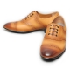 Men's Wing Tip Two Tone Brown Leather Formal Eyelet Lace Up Dress Oxford Shoes