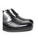 Men's Cap Toe Black Leather Height Increasing Hidden Insole Dress Oxfords Shoes