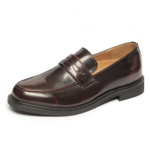 https://what-is-fashion.com/6018-46626-thickbox/men-s-apron-toe-u-line-stitch-brown-synthetic-leather-penny-loafers-shoes.jpg