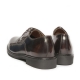 Men's Plain Toe Brown Synthetic Leather Comfort fit Open Lacing Dress Oxfords Shoes