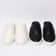 Men's Round Toe White Synthetic Leather White Platform Slip On Slider Loafers Mules Shoes