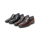 Men's Flat Apron Toe Two Tone Wrinkle Brown Leather Loafers Dress Shoes