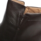 Men's Round Toe Brown Leather Side Zip Platform Dress Ankle Boots
