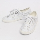 Women's Glitter White Spangle Eyelet Lace Up Closure Fashion﻿ Sneakers Shoes