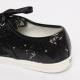 Women's Glitter Black Spangle Eyelet Lace Up Closure Fashion﻿ Sneakers Shoes
