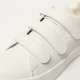 Women's Triple Velcro Strap White Platform White Synthetic Leather Fashion﻿ Sneakers Shoes