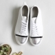 Women's Metallic Silver Cap Toe Thick Platform Lace Up White Leather Low Top Fashion﻿ Sneakers Shoes