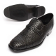  Men's Round Toe Summer Mesh Black Leather Loafers Dress Shoes