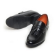 Men's Apron Toe Tassel Decoration Black Synthetic Leather Loafers Dress Shoes