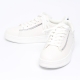 Women's Silver Lightning White Platform Lace Up Sneakers Shoes