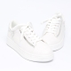 Women's Silver Lightning White Platform Lace Up Sneakers Shoes