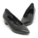 Women's Pointy Toe Comfort Block Med Heel Pumps Shoes