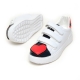 Women's Round Toe Heart Patch Fashion Sneakers Shoes
