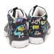 Women's Multi Color Painting Low Top Black Fashion Sneakers