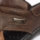 Men's Open Toe Two Tone Brown Sandals Shoes