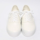 Women's Thick Platform White﻿ Synthetic Leather Low Top Sneakers