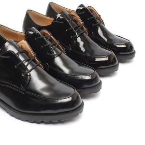 heeled oxfords with track sole