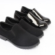 Women's Matt Black Combat Sole Loafers Shoes