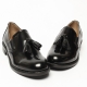 Women's Black Tassel Loafers Dress Shoes