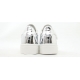 Men's Triple Rip Tape White Silver Low Top Sneakers Shoes