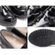 Women's Apron Toe Combat Sole Tassel Loafers Shoes