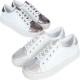 Women's Metallic Silver Bronze Fashion Sneakers Shoes