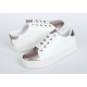 Women's Metallic Silver Bronze Fashion Sneakers Shoes