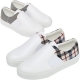 Women's Check Pattern Slip On Fashion Sneakers Shoes