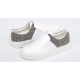 Women's Check Pattern Slip On Fashion Sneakers Shoes