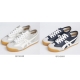 Women's Metallic Silver Navy Fashion Sneakers Couple Shoes