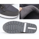 Women's Outside Zip Closure Wedge Heel Padding Sneakers Gray Black Shoes