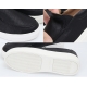 Women's Apron Toe White Platform Slip On Sneakers Beige Gray Black Shoes