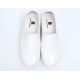 Women's Apron Toe White Platform Height Increasing Slip On Sneakers Shoes