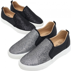 https://what-is-fashion.com/6408-49425-thickbox/women-s-glitter-silver-black-elastic-band-slip-on-sneakers.jpg