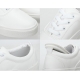 Men's Eyelet Lace Up White Platform Unisex Sneakers Couple Shoes
