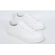 Men's Metallic Silver White Height Increasing Unisex Sneakers Couple Shoes